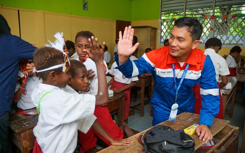 Relawan Bakti BUMN Jalankan Program Asta Cita di Merauke