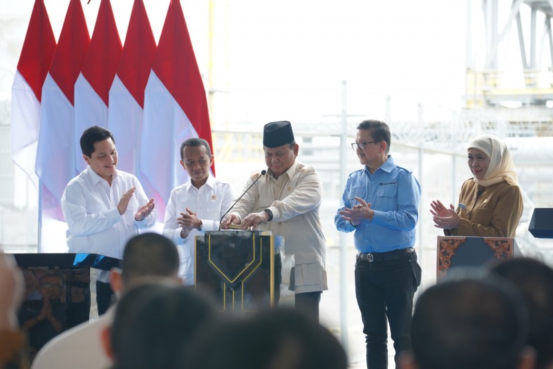 Resmikan Pabrik Emas Freeport, Prabowo: Indonesia Tak Sekadar Jual Bahan Baku