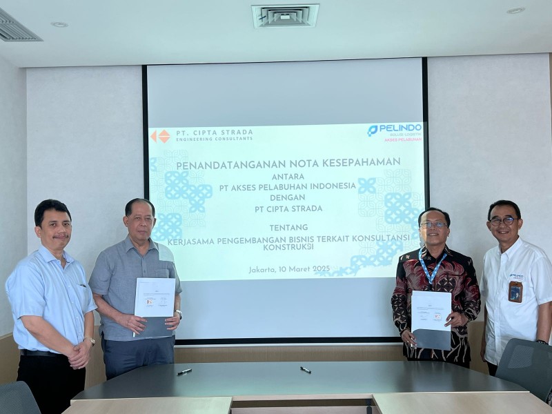 Terkait Pelindo Tower, PT API dan PT Cipta Strada Kini Resmi Jalin Kerja Sama