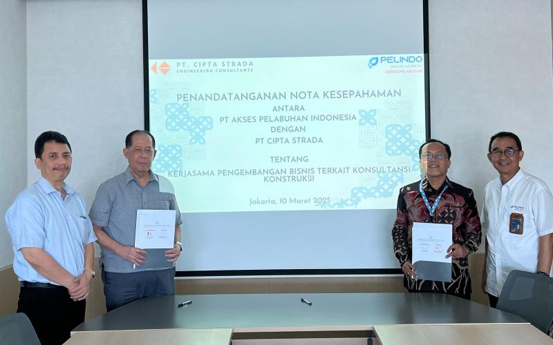 Terkait Pelindo Tower, PT API dan PT Cipta Strada Kini Resmi Jalin Kerja Sama