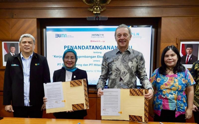 PLN Enjiniring dan Hitachi Jalin Kerja Sama Strategis Ketenagalistrikan