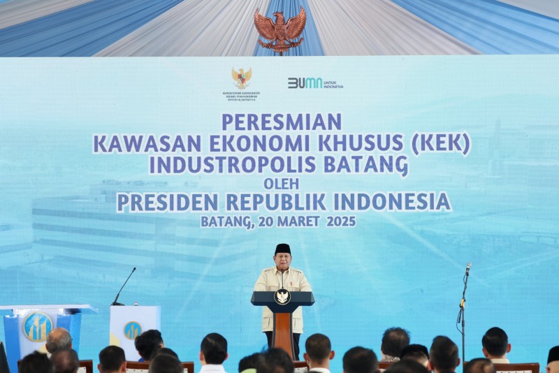 Resmikan KEK Industropolis Batang, Prabowo Optimistis Puluhan Ribu Tenaga Kerja Terserap