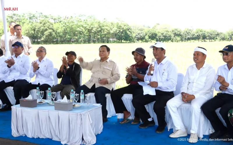 Menteri Dody Dampingi Presiden Prabowo Panen Raya Bersama Petani di Majalengka, Perkuat Ketahanan Pangan