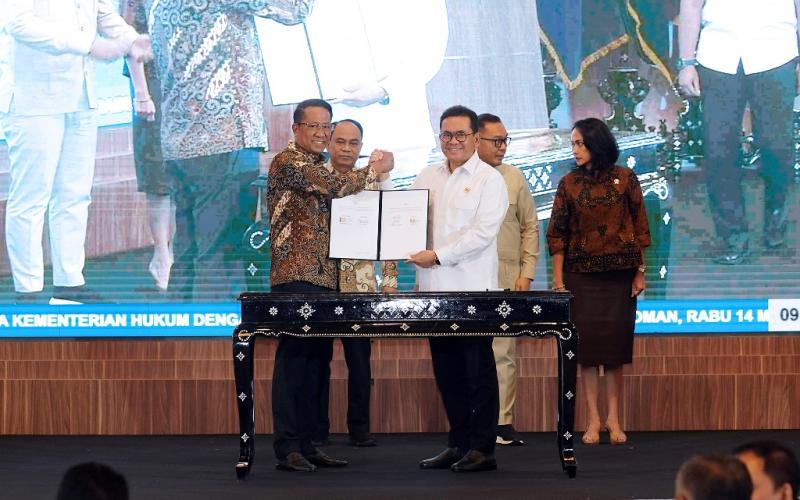 Perkuat Sinergi Bidang Hukum dan Perdagangan, Kemendag dan Kemenkum Tandatangani MoU