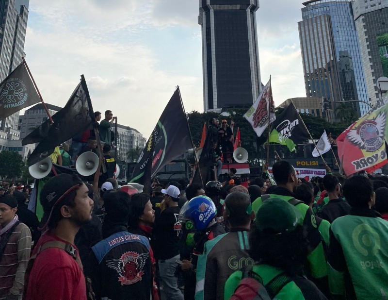 Ojol Melawan! Ini Empat Poin Tuntutan Para Pengemudi