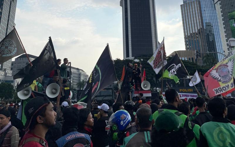 Ojol Melawan! Ini Empat Poin Tuntutan Para Pengemudi