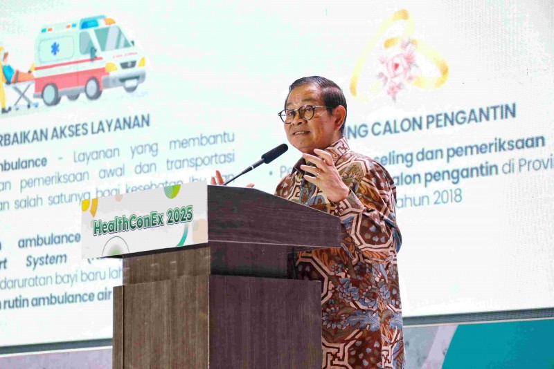 Gubernur Pramono Tegaskan Layanan KIA Jadi Prioritas Kesehatan Jakarta di HealthConEX 2025
