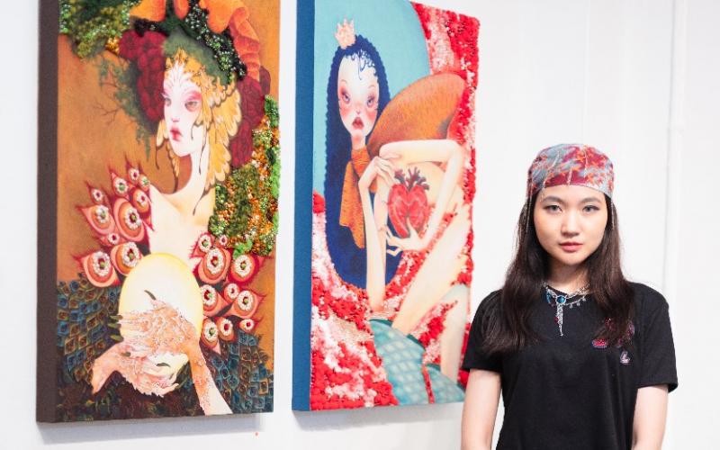Karya Seniman Tusita Mangalani Sukses Debut Internasional di Mango Art Festival 2025