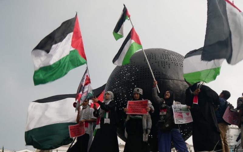 Komunitas Pemuda Peduli Palestina Bandung Tolak Pengakuan akan Israel