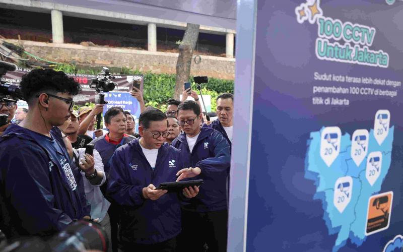 Ada CCTV 24 Jam Terpasang di 12 Taman Jakarta, Warga Bebas Beraktivitas Tanpa Cemas