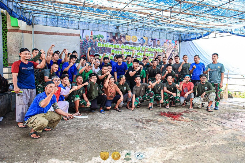 Kolaborasi Arhanud dan Masjid Nurul Huda, Cermin Kepedulian Sosial