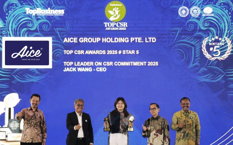 Aice Raih Penghargaan Bintang Lima di TOP CSR Awards 2025, Pertahankan Konsistensi Lima Tahun Berturut-turut
