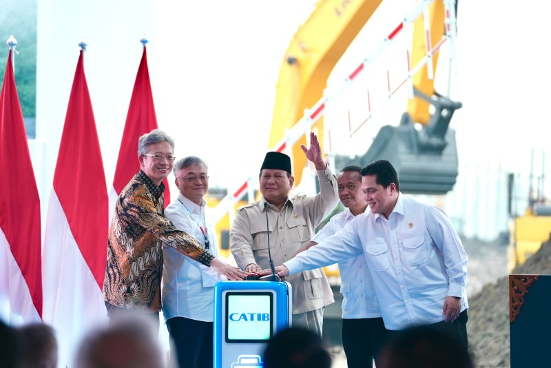 Groundbreaking Ekosistem Baterai Listrik, Presiden Prabowo Tegaskan Kunci Kedaulatan Energi