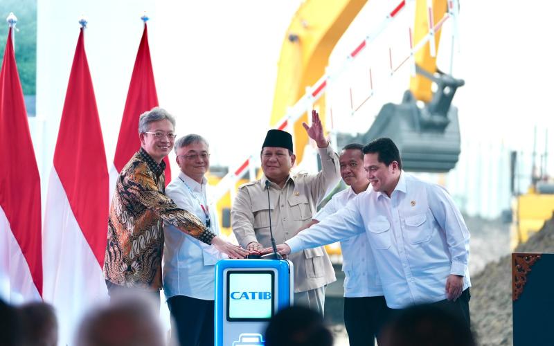 Groundbreaking Ekosistem Baterai Listrik, Presiden Prabowo Tegaskan Kunci Kedaulatan Energi