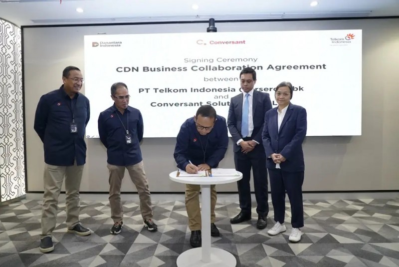Telkom dan Conversant Sepakati Kerja Sama CDN, Perkuat Distribusi Konten Digital di Indonesia