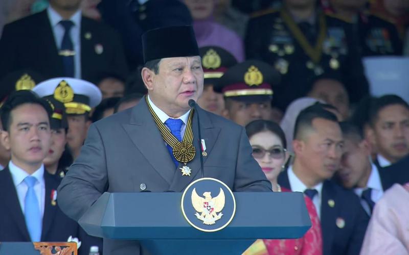 Presiden Prabowo Apresiasi Kepemimpinan Kapolri di HUT ke-79 Bhayangkara