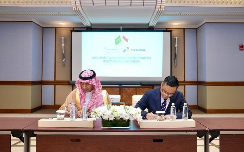 Pertamina dan ACWA Power Sepakati Kerja Sama Teknologi Energi Bersih