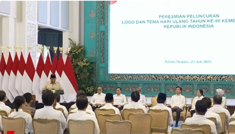 Presiden Prabowo Resmi Luncurkan Tema dan Logo HUT ke-80 RI: "Bersatu, Berdaulat, Rakyat Sejahtera, Indonesia Maju"