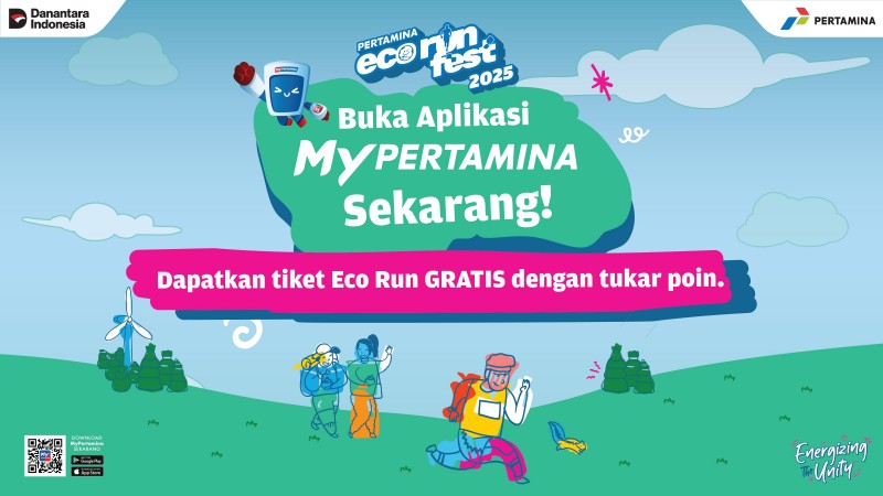 Pertamina Buka Penukaran Poin MyPertamina untuk Tiket Eco Run dan Festival Musik
