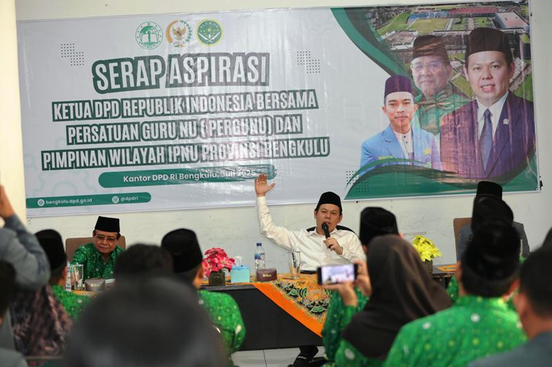 Ketua DPD RI Serap Aspirasi Pergunu dan IPNU Bengkulu, Sultan: Indonesia On the Right Track