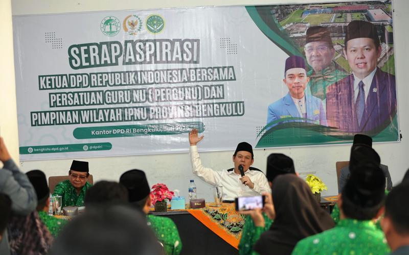 Ketua DPD RI Serap Aspirasi Pergunu dan IPNU Bengkulu, Sultan: Indonesia On the Right Track