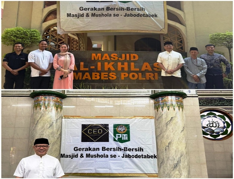 PITI Bersihkan Masjid Al Ikhlas Mabes Polri: Wujud Kepedulian dan Kolaborasi Lintas Komunitas