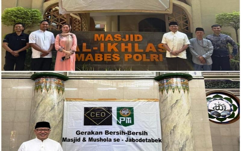 PITI Bersihkan Masjid Al Ikhlas Mabes Polri: Wujud Kepedulian dan Kolaborasi Lintas Komunitas