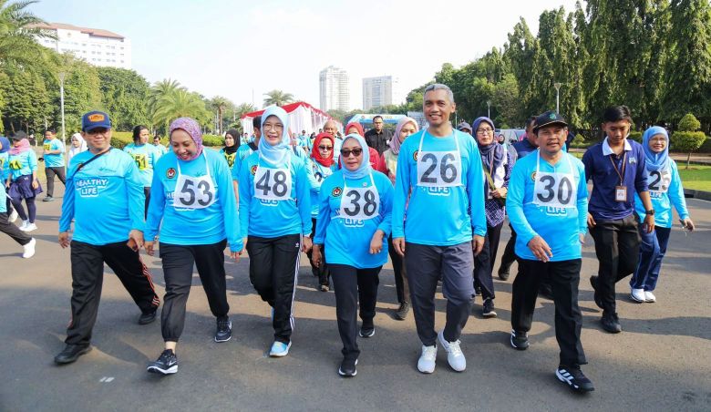 Kemenko PMK Gaungkan Budaya Hidup Sehat ASN Lewat Kegiatan Healthy Life