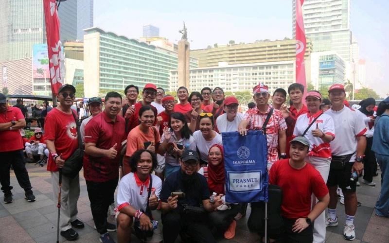 IKA PRASMUL Perkuat Jejaring Alumni Lewat Nordic Walking di CFD Bersama KJNI, PPM, IPMI dan UI