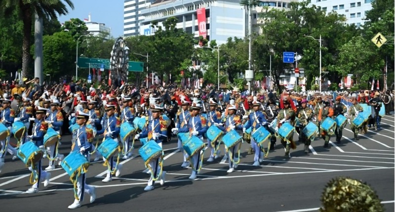 Kirab Bendera Pusaka Buka Peringatan HUT ke-80 RI