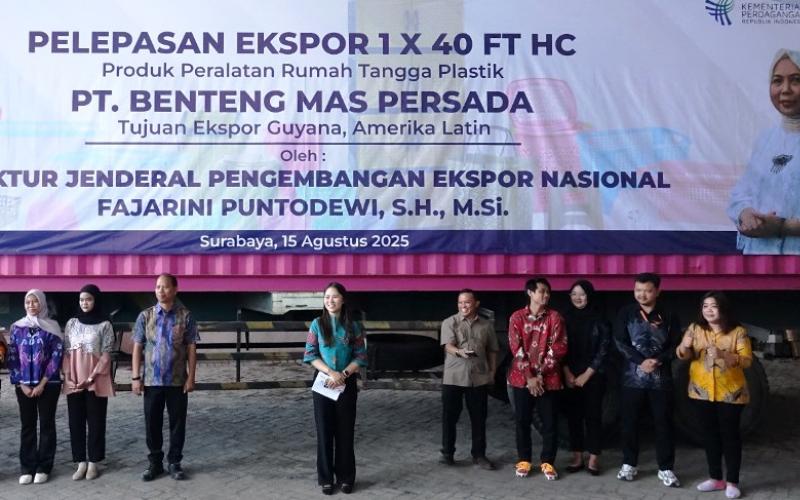 Kemendag Lepas Ekspor Perdana Peralatan Rumah Tangga dan Furnitur ke Guyana