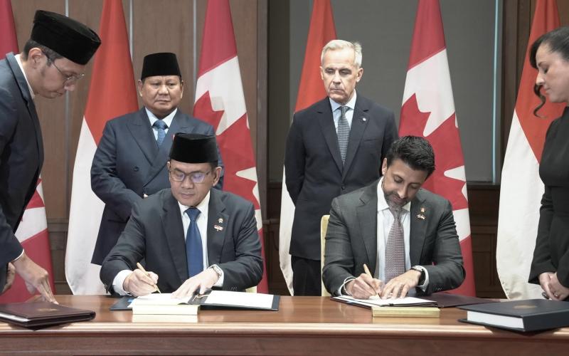 Indonesia dan Kanada Tanda Tangani ICA-CEPA, Awal Babak Baru Perdagangan dengan Amerika Utara