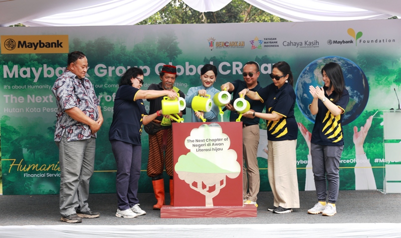Dukung Generasi Berkelanjutan, Maybank Indonesia Usung Tema ‘Literasi Hijau’ di Global CR Day 2025