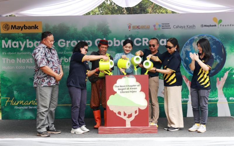 Dukung Generasi Berkelanjutan, Maybank Indonesia Usung Tema ‘Literasi Hijau’ di Global CR Day 2025