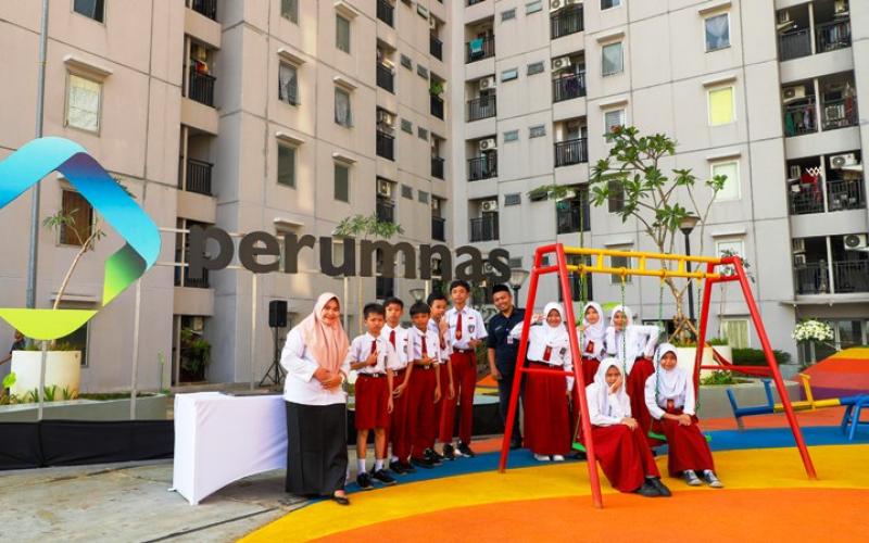 Dukung Kesehatan dan Pencegahan Stunting, Perumnas Bangun Toilet dan Sanitasi Umum di Posyandu Jeruksawit