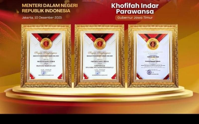 Jawa Timur Sabet Tiga Penghargaan di IGA 2025, Bukti Konsistensi Inovasi di Era Khofifah