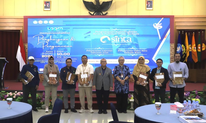 UPNVJ Umumkan Pemeringkatan Kinerja Riset Dosen Berbasis SINTA, Dirangkai Peluncuran Laporan Tahunan dan Video Satu Dekade Inovasi