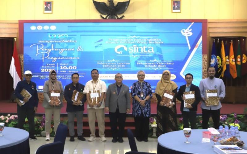 UPNVJ Umumkan Pemeringkatan Kinerja Riset Dosen Berbasis SINTA, Dirangkai Peluncuran Laporan Tahunan dan Video Satu Dekade Inovasi
