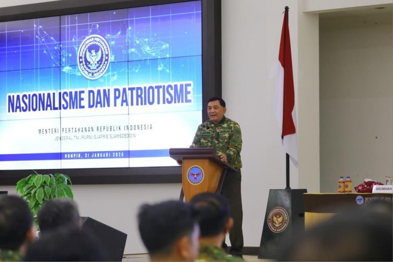 Menhan Sjafrie Berikan Penguatan Nasionalisme dan Patriotisme di Retret PWI 2026