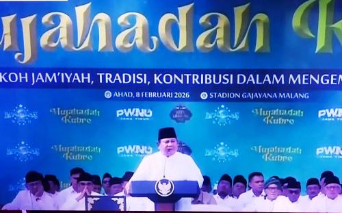 Satu Abad NU, Lautan Jamaah Padati Stadion Gajayana Presiden Prabowo Tegaskan Perang Tanpa Kompromi terhadap Korupsi