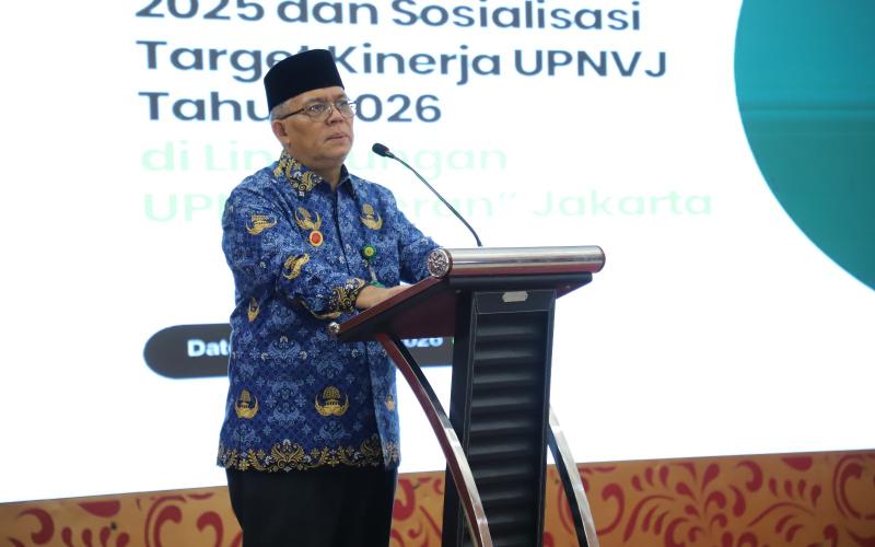 Rektor UPNVJ Evaluasi Capaian Kinerja 2025 dan Sosialisasikan Target Kinerja 2026