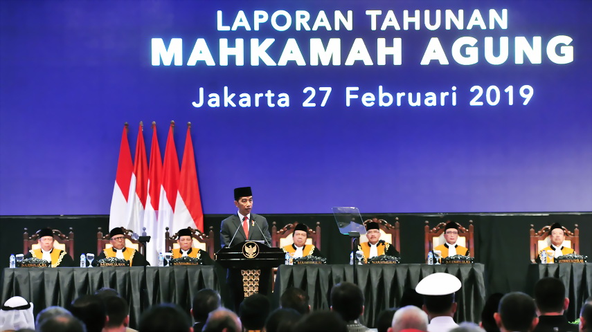 Jokowi Sebut Reformasi Peradilan MA Berdampak pada Kemajuan Ekonomi