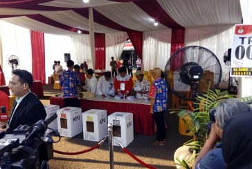 Suasana di TPS Jokowi