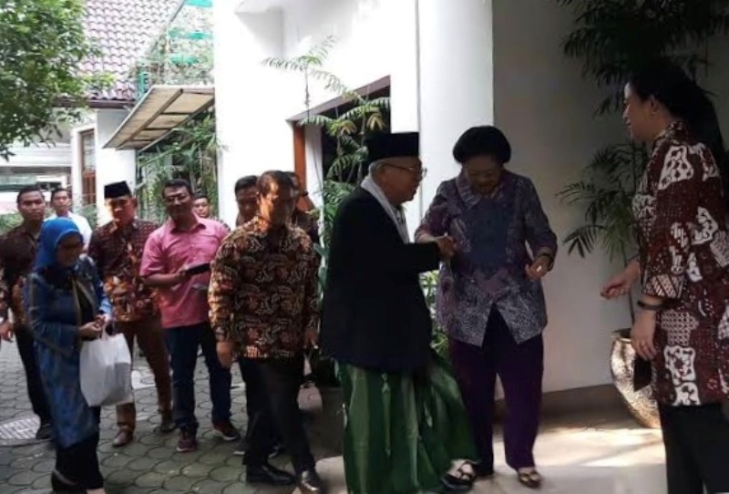 Temui Megawati, Ma’ruf Bahas Aksi Inkonstitusional