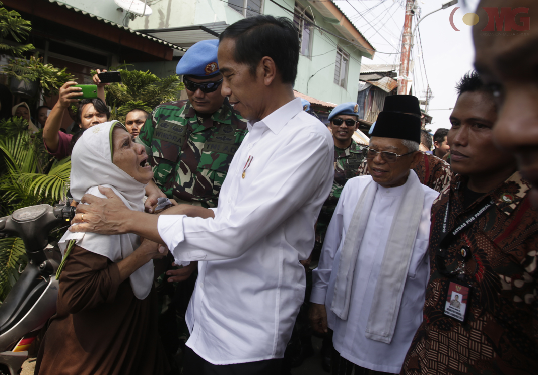 FOTO Jokowi-Ma’ruf Sampaikan Pidato Kemenangan