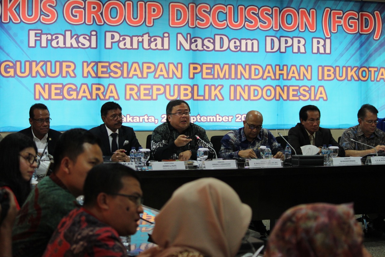 Fraksi Partai NasDem DPR Dukung Rencana Pemindahan Ibu Kota