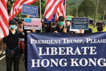 Demonstran Minta AS Bebaskan Hong Kong Dari China