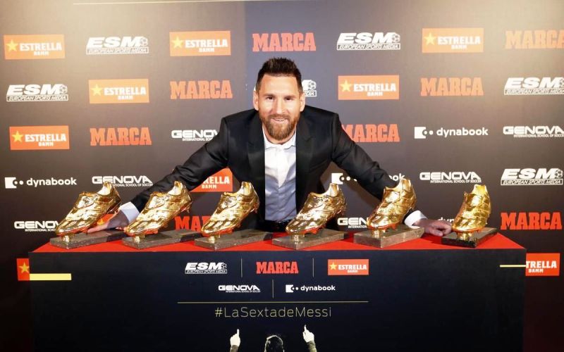 Messi Raih Trofi Sepatu Emas ke-6