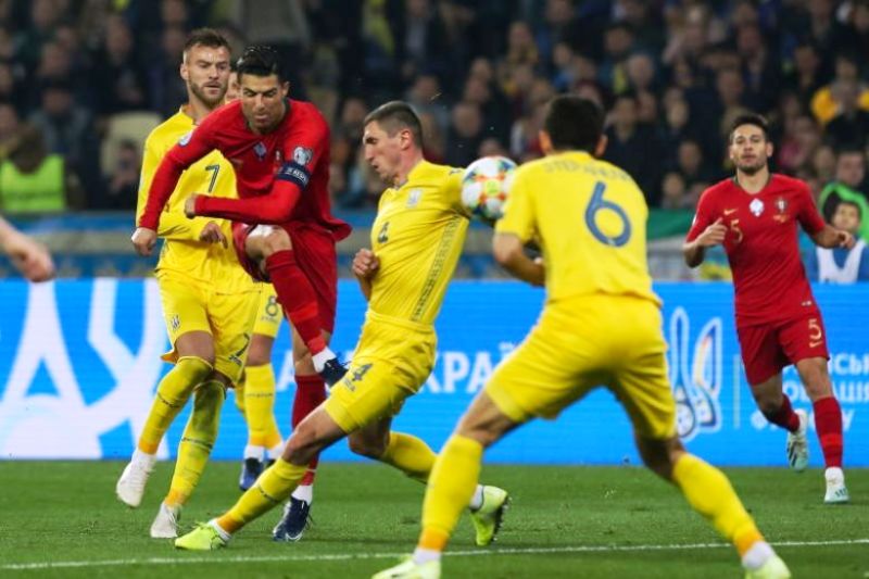 Diperkuat Ronaldo, Portugal Dibantai Ukraina