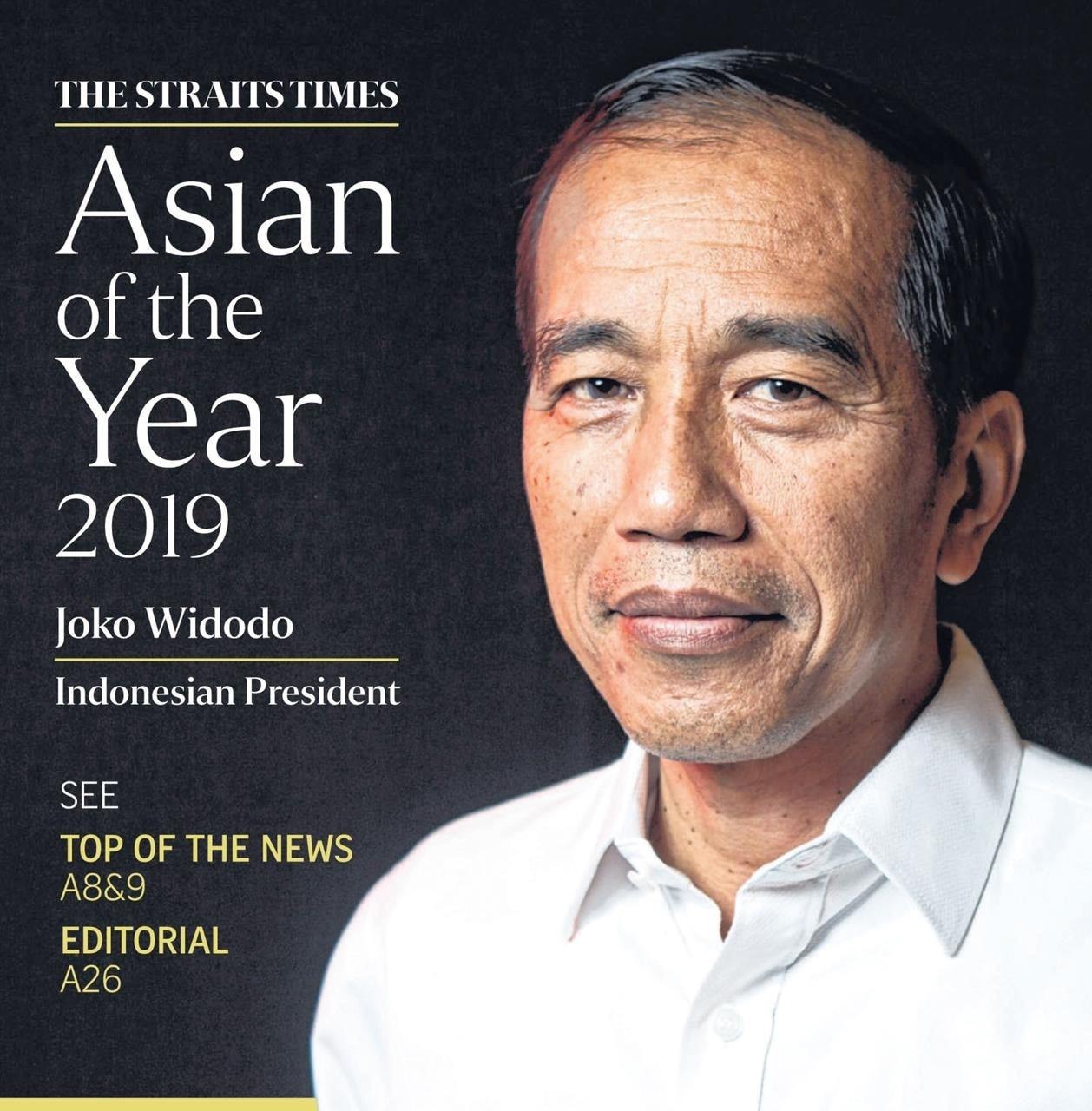 Jokowi Jadi Orang Indonesia Pertama Dinobatkan Sebagai Asian of the Year 2019